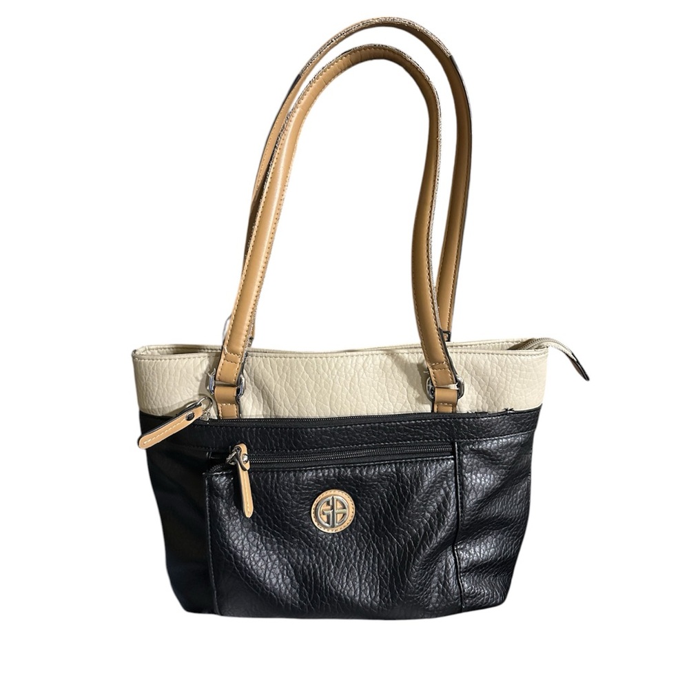 GIANI BERNINI Colorblock Pebbled Faux-Leather Women's Tote Shoulder Bag